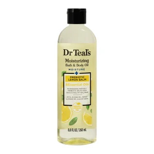 Dr Teal's Moisturising Bath and Body Oil Prebiotic Lemon Balm and Essential Oils