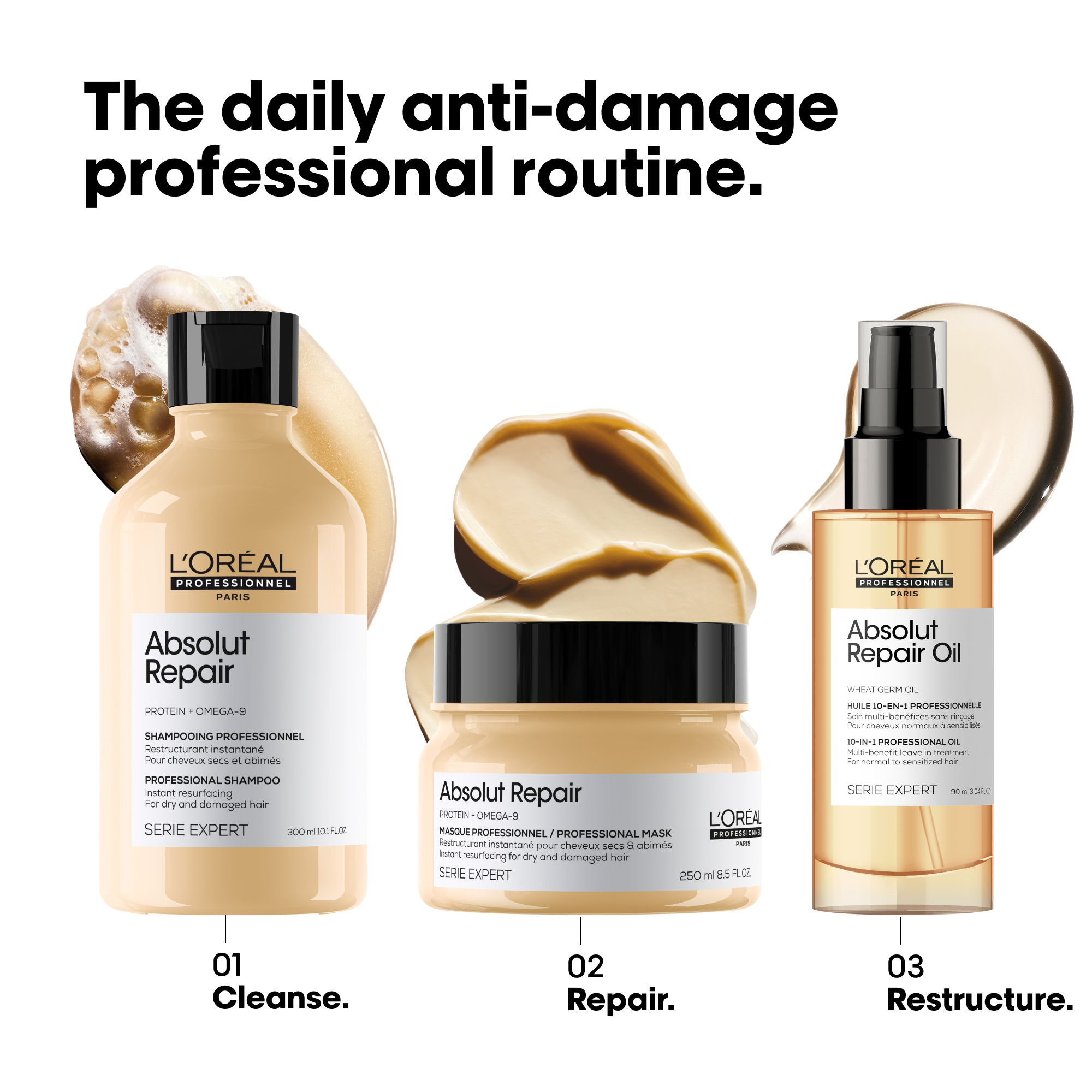 L’Oréal Professionnel Absolut Repair 10 in 1 leave in Oil - Image 4